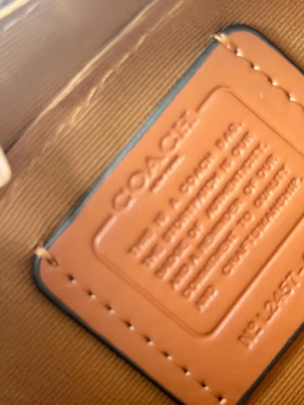 Coach Brown Ashton Signature Canvas Leather Shoulder Bag with Cherry Charm - Picture 6 of 8